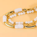 Trendy Multi-Layer Beaded Necklace - DippedShop Wholesale - #5667