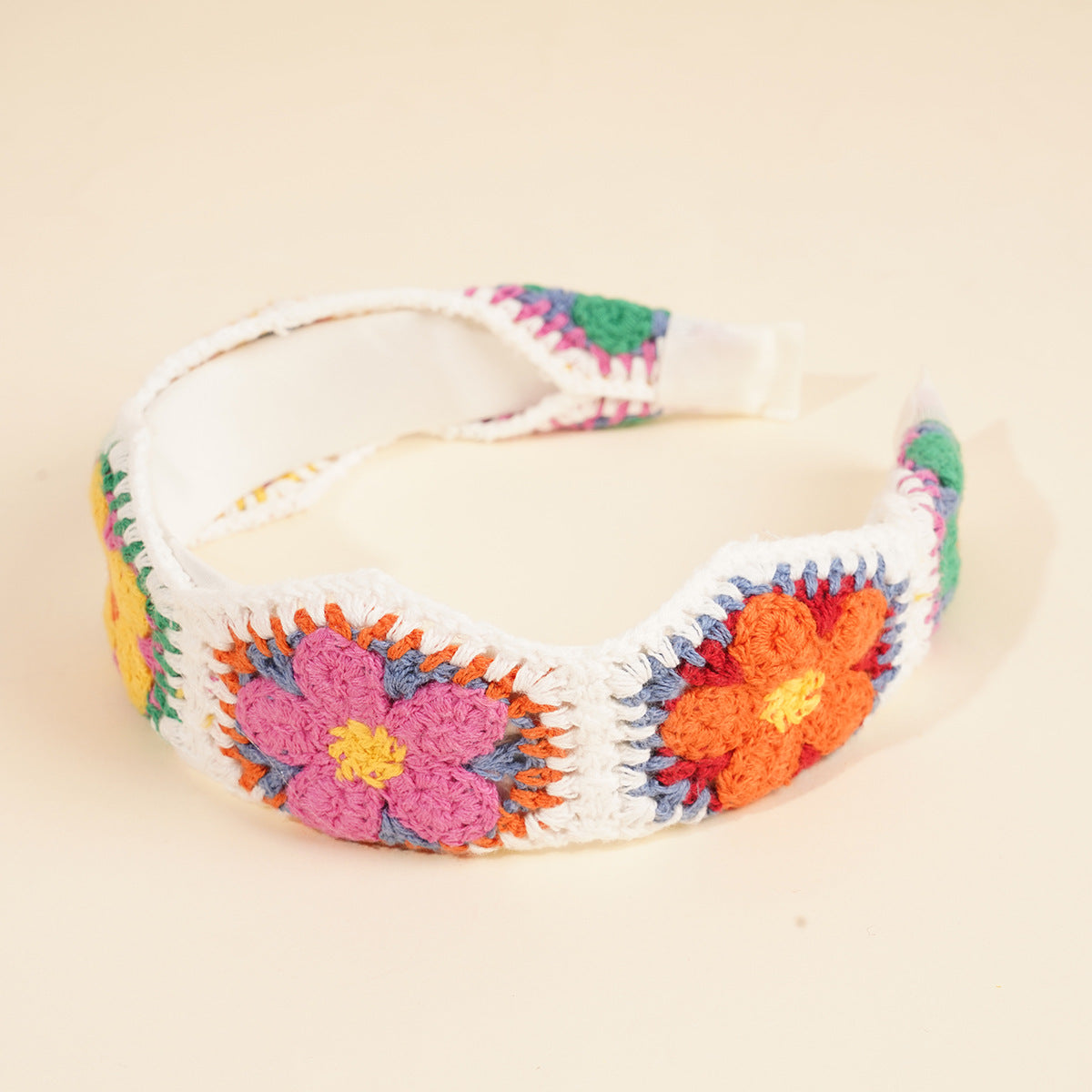 Knitted Floral Head Band - DippedShop Wholesale - #7187