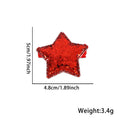 Exquisite Solid Color Sequin Star Hair Clip 8AS6HCP72L