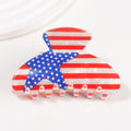 USA Independence Day Flag Hair Clip 8AS6HCP67T