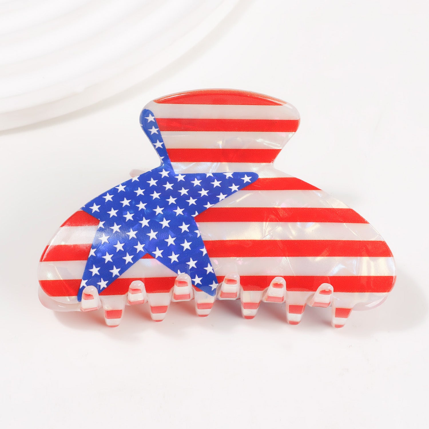 USA Independence Day Flag Hair Clip 8AS6HCP67T