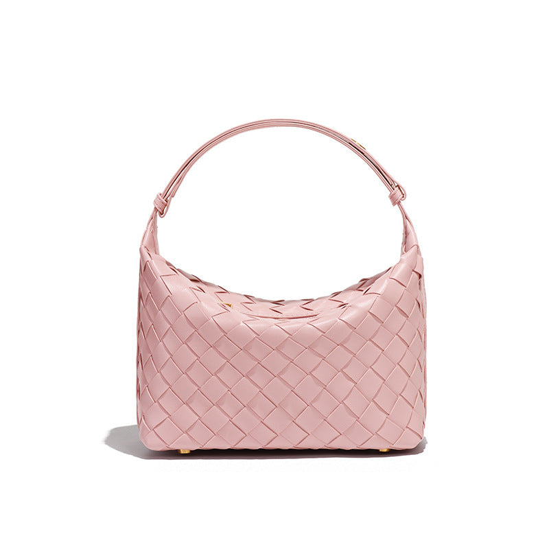 Minimalist Solid Color Woven Mini Handbag 6W10BBG2420