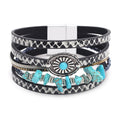 Vintage Multi Layer Snack Print PU Bracelets 6W6JBR497