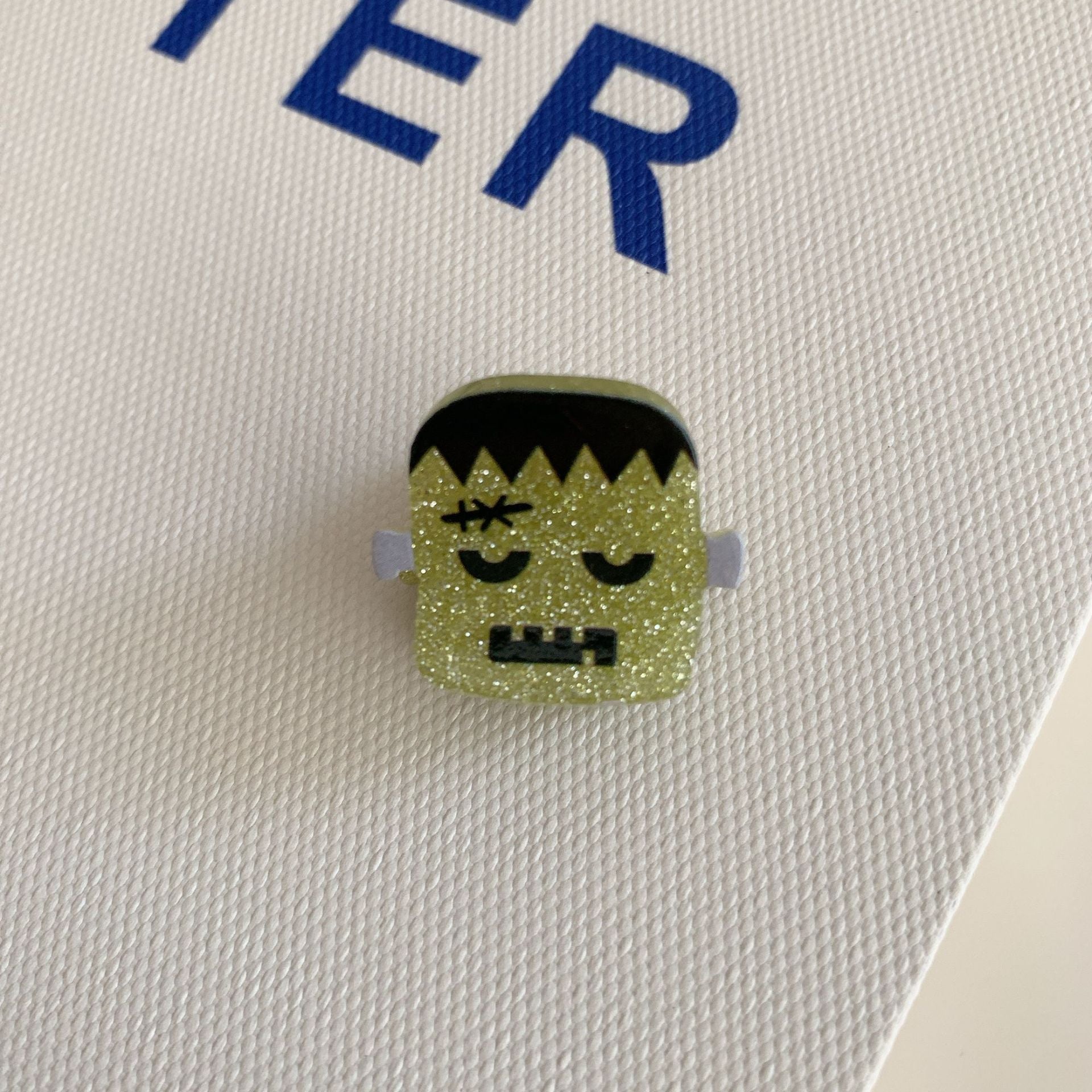 Quirky Halloween Ghost Pumpkin Mini Hair Claw 6W6HCP1322