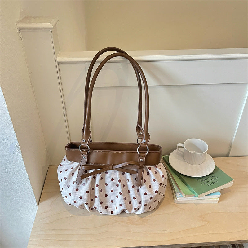 Fashion Color Contrast Polka Dots Shoulder Bag 6W10BBG1861