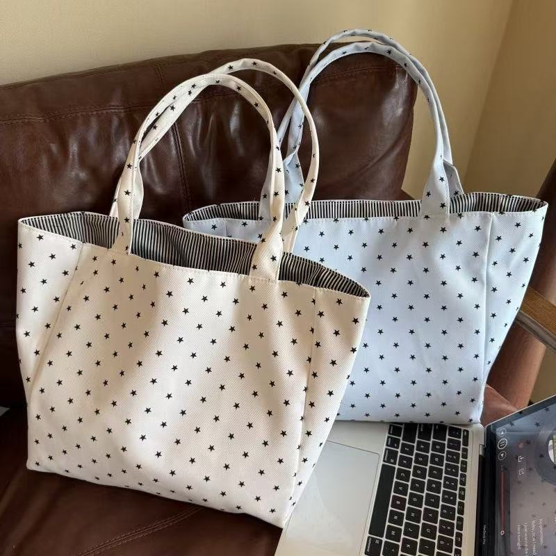 Stylish Star Print Large Capacity Tote Bags 6W10BBG1950