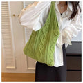 Simple Solid Color Large Capacity Tote Bag 6W10BBG1769