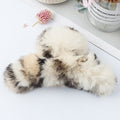 Leopard Fuzzy Hair Claw - DippedShop Wholesale - #9571