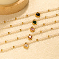 Colorful Heart CZ Bracelet - DippedShop Wholesale - #4435