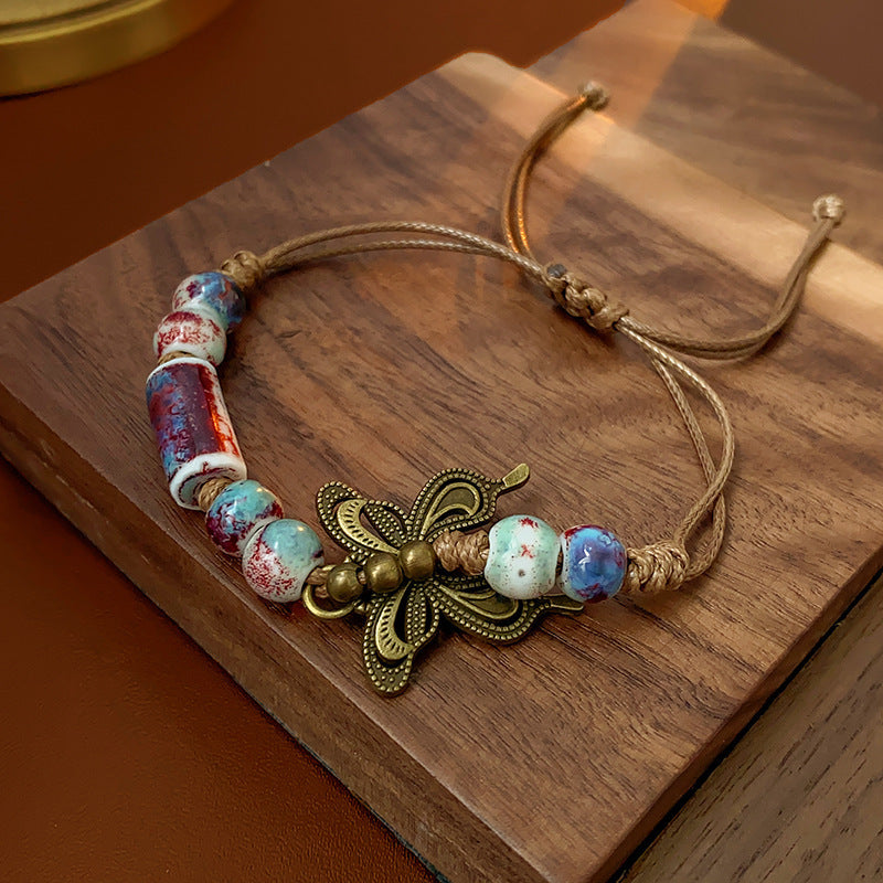 Boho Style Colorful Irregular Beaded Bracelet 6W6JBR720