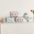Vinatge Floral Print Large Capacity Cosmetic Bag 6S10BOB1041