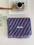 Striped Knit Winter Scarf - DippedShop Wholesale - #5187