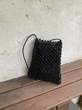 Mini Hand Woven Hollow Square Crossbody Bag 8CW6BBG528L