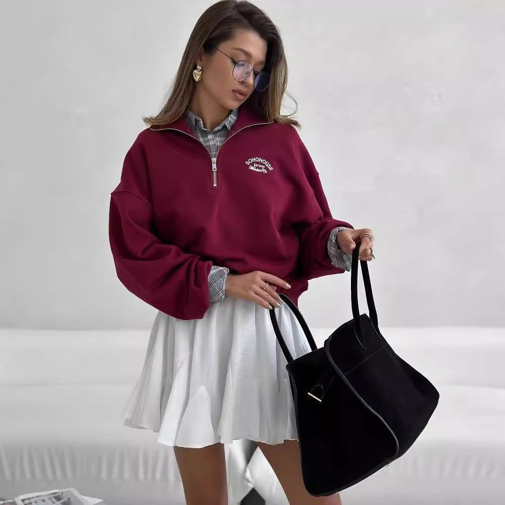 Vintage Letter Hoodie - DippedShop Wholesale - #0995