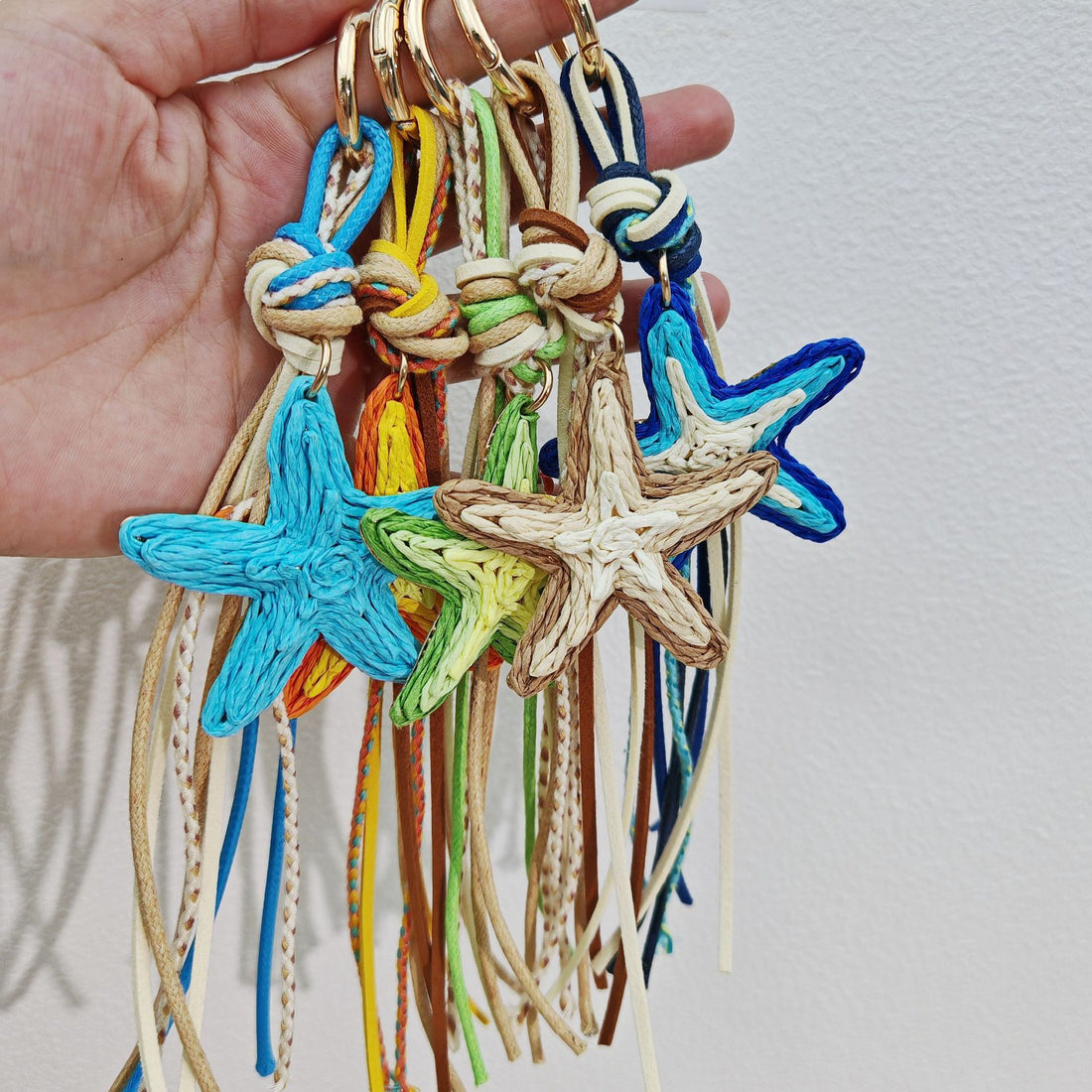 Handmade Raffia Starfish Charm - DippedShop Wholesale - #0147