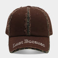 Casual Leopard Trim Frayed Baseball Cap 8BK6HAT183L