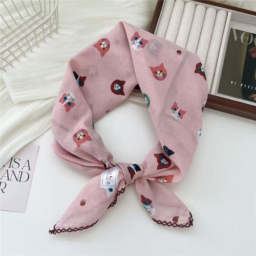 Animal Print Silk Scarf - DippedShop Wholesale - #3299
