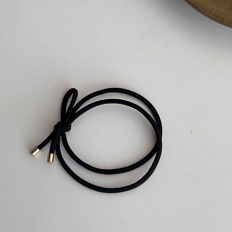 Minimalist Solid Color Bowknot Elastic Hair Tie MK2BLW6W6HHT12