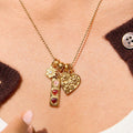 Gold Plated Daisy Pendant Necklace - DippedShop Wholesale - #9299
