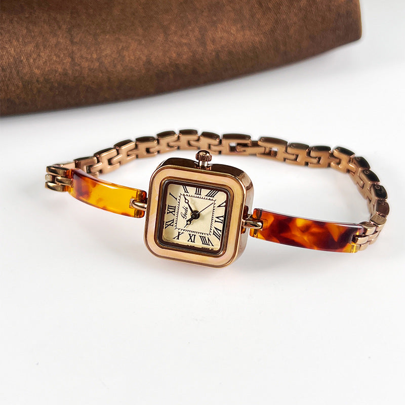 Minimalist Square Quartz Bangle Bracelet Wrist Watch MK2SSAS6W6JWA10