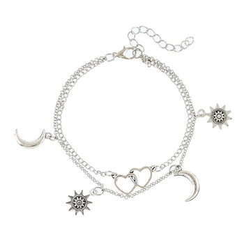Sun & Moon Simple Anklet DPJA10