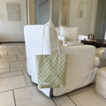 Minimalist Polka Dots Color Block Shoulder Bag MK2BLW6W10BBG563