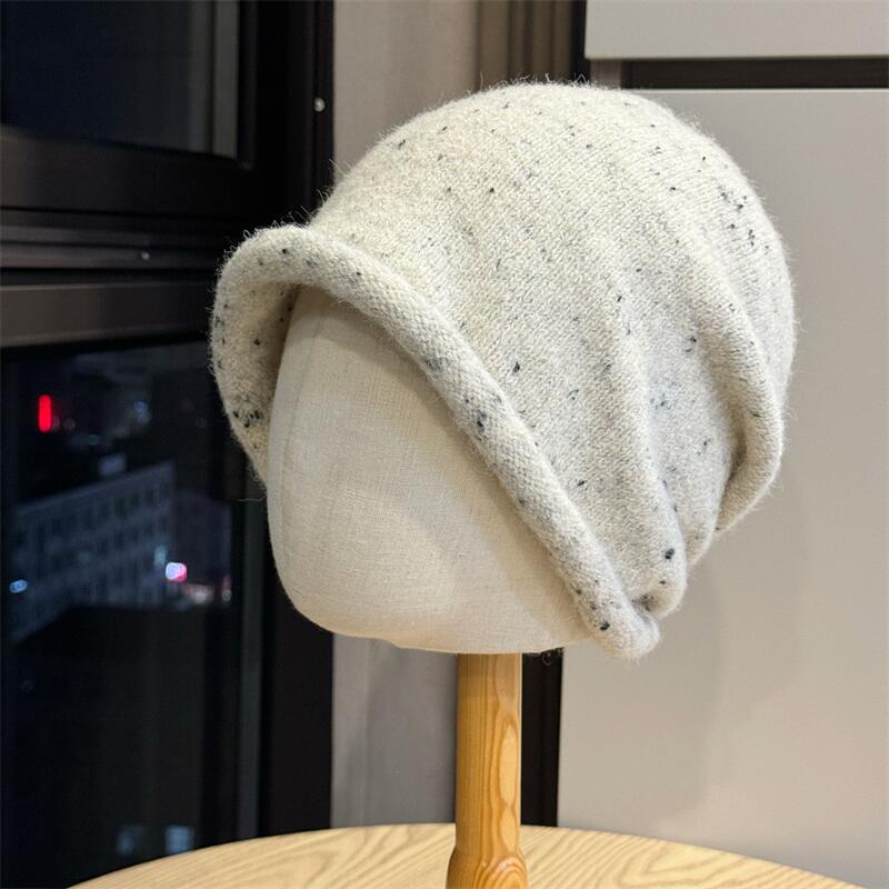 Flecked Rolled Edge Beanie - DippedShop Wholesale - #6851