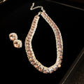 Elegant Geometry Rhinestone Choker Necklace 6W6JNC956