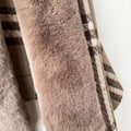 Faux Fur Leopard Shawl - DippedShop Wholesale - #6723