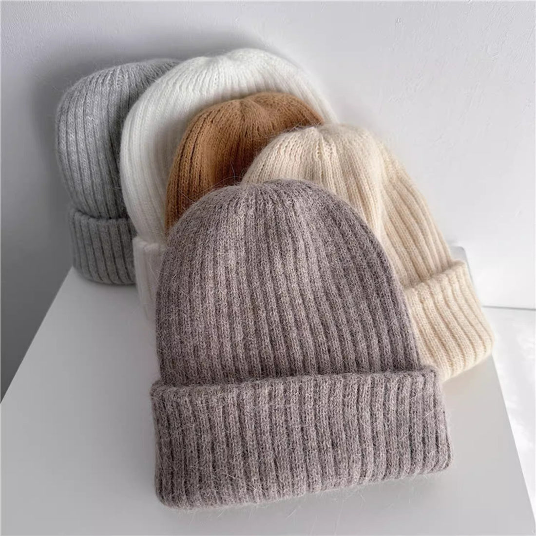 Wool Blend Knit Beanie - DippedShop Wholesale - #1571