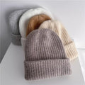 Cute Thicken Warm Wool Blend Knit Beanie Hat 6W6HAT550