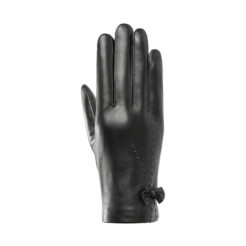 Fleece Lined Leather Touchscreen Gloves - DippedShop Wholesale - #5331