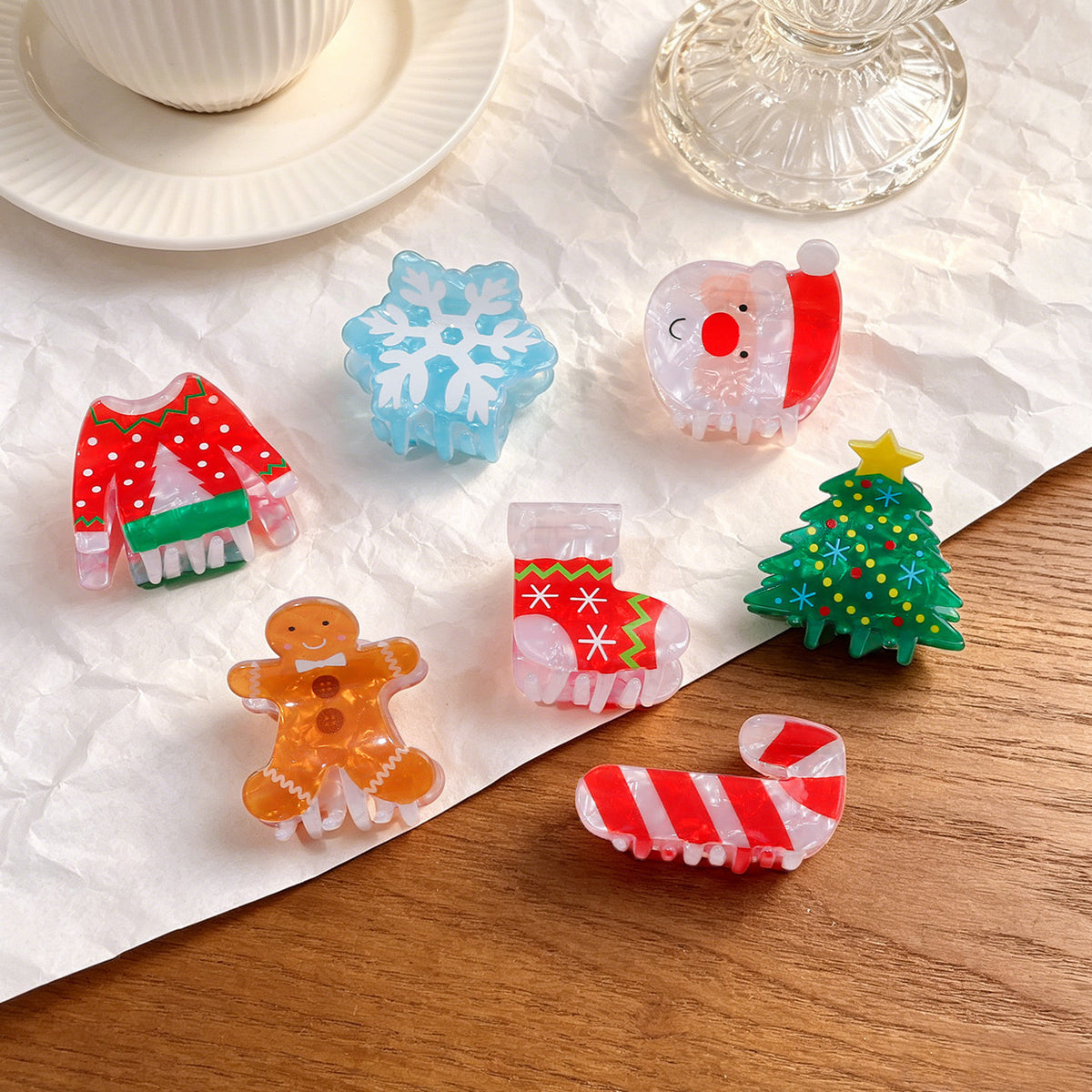 Gingerbread Man Hair Clip - DippedShop Wholesale - #6995