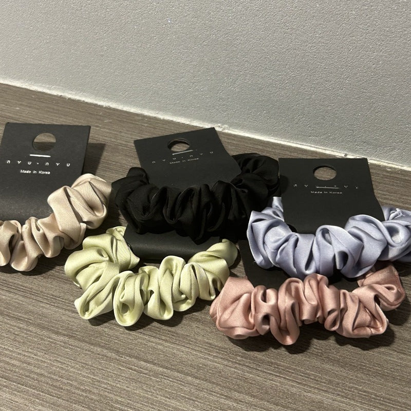 Simple Solid Color Ruffled Hair Scrunchies 6W6HSR327