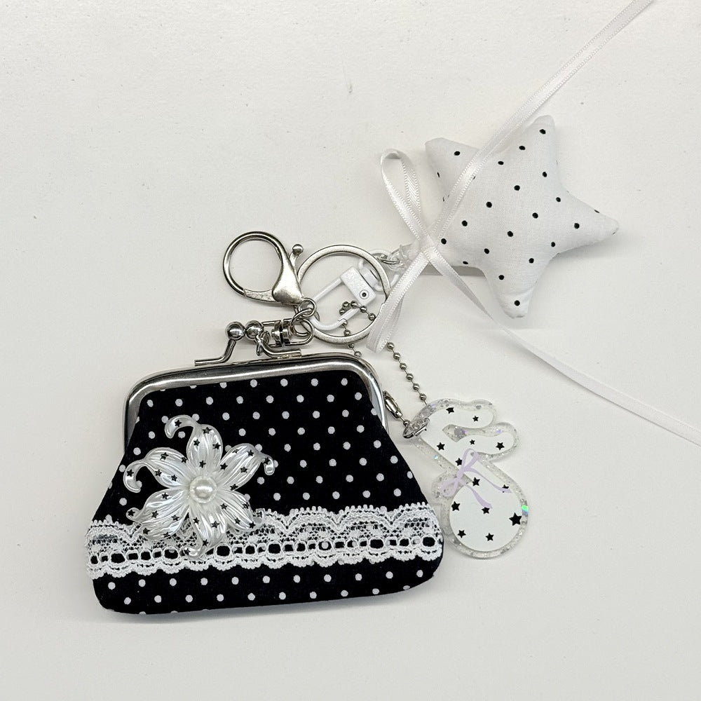 Polka Dot Lace Coin Purse - DippedShop Wholesale - #4163