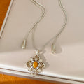 Chic Rhinestones Heart Pendant Choker Necklace 6W6JNC903