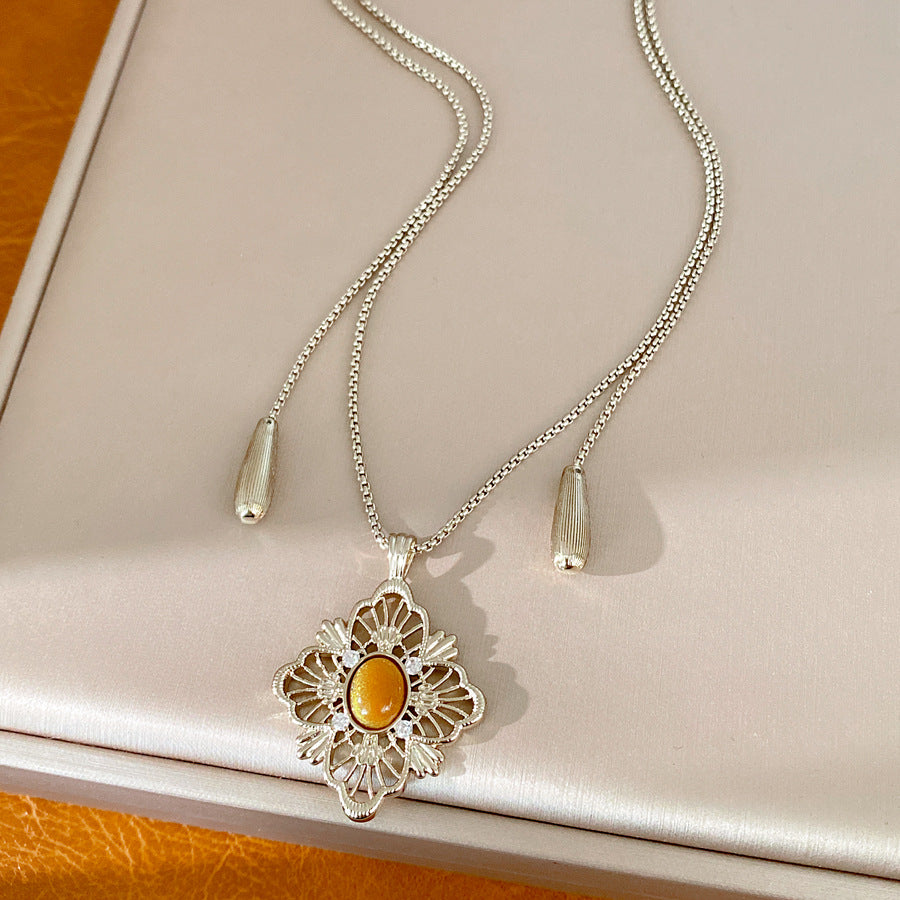 Chic Rhinestones Heart Pendant Choker Necklace 6W6JNC903