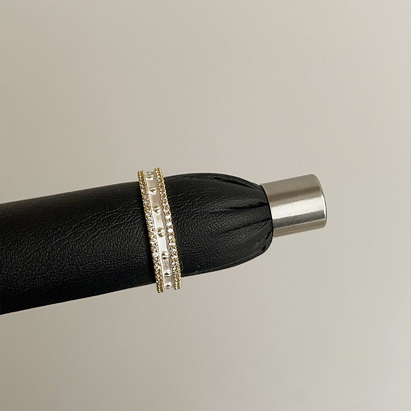 Colorful Rhinestone Open Rings - DippedShop Wholesale - #9795