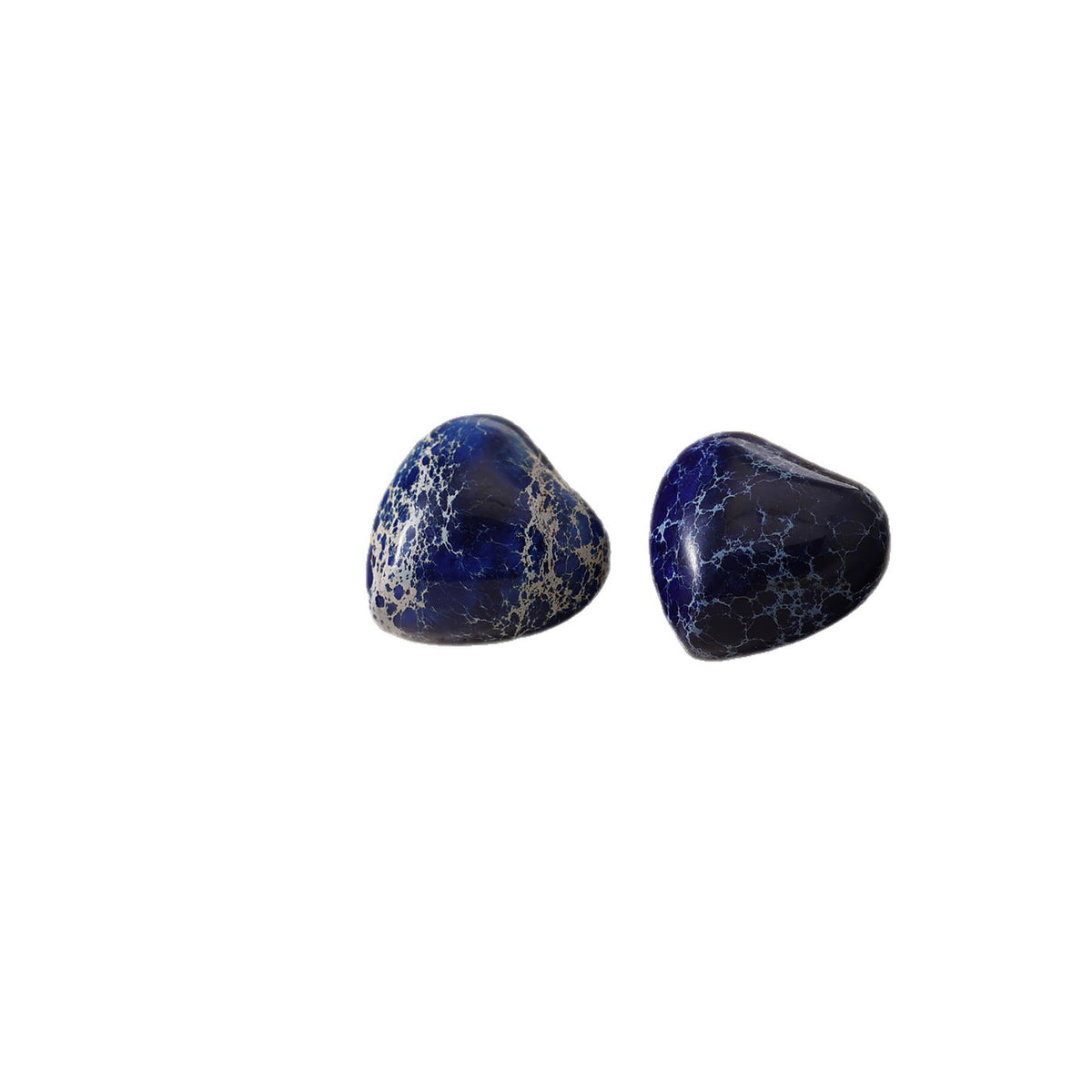 Stone Heart Stud Earrings - DippedShop Wholesale - #9427