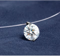 Rhinestone Pendant Chain Necklace - DippedShop Wholesale - #9459