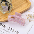 Trendy Candy Color Floral Print Acetate Hair Claw 8AS6HCP266T