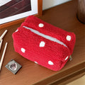 Fuzzy Plush Cosmetic Bag - DippedShop Wholesale - #9139