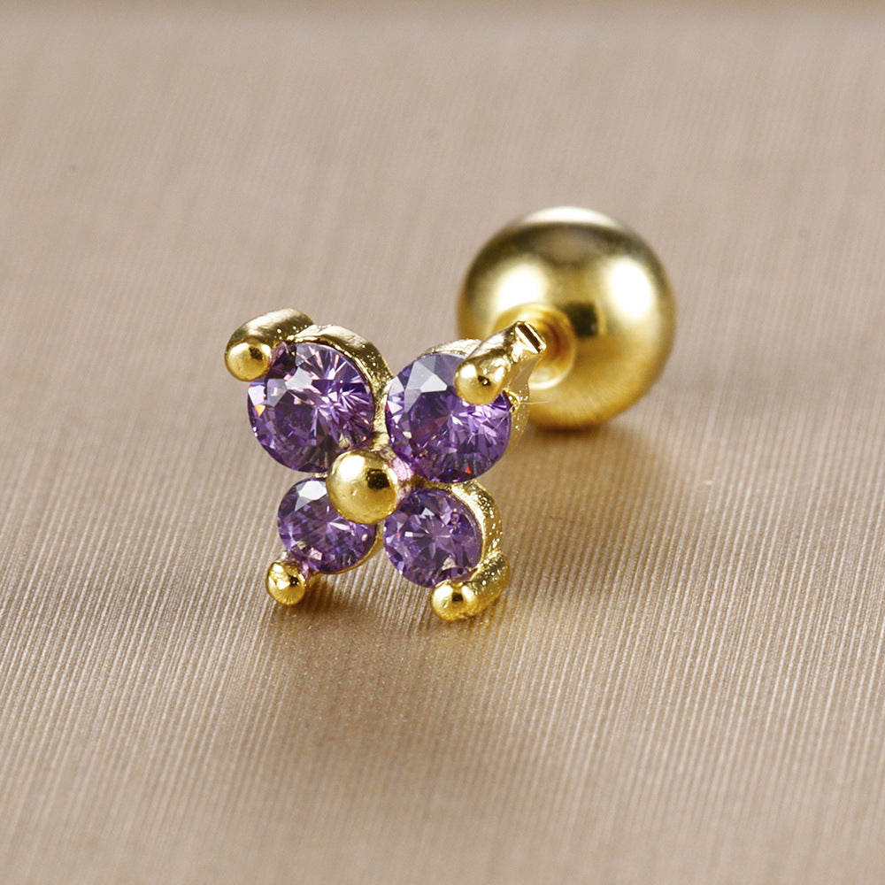 Trendy Gold Plated Butterfly P - DippedShop Wholesale - #4723