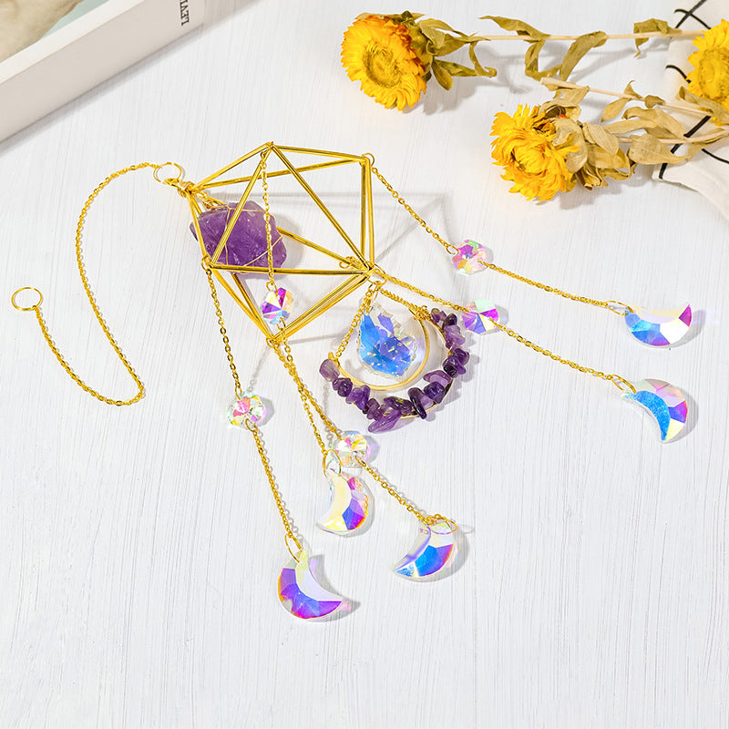 Crystal Geometric Suncatcher - DippedShop Wholesale - #5411