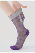 Vintage Plaid Jacquard Socks - DippedShop Wholesale - #6355