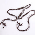 Ethnic-Style Handmade Weave Beaded Waist Belt 6W6JBT242