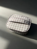 Plaid Large Capacity Cosmetic Bag - DippedShop Wholesale - #1907