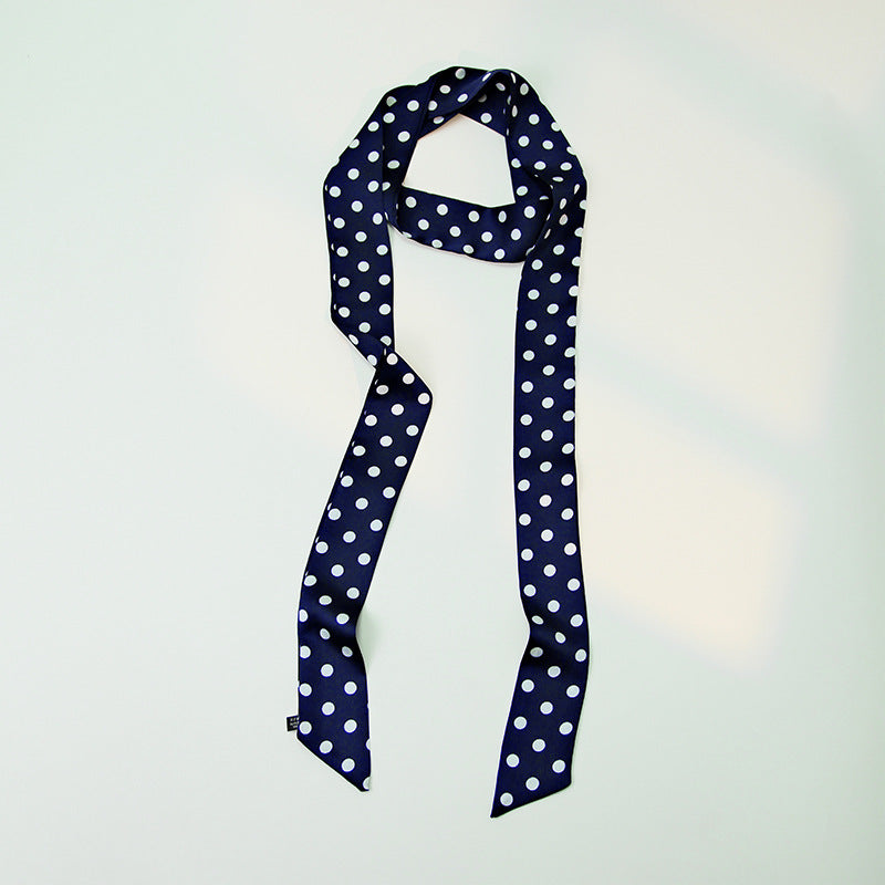 Polka Dot Silk Scarf - DippedShop Wholesale - #9747