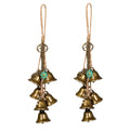 Retro Handmade Rattan Metal Bell Wind Chime 6H7HLS180
