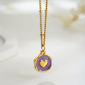 Simple Enamel Irregular Pendant Choker Necklace 6W6JNC398L